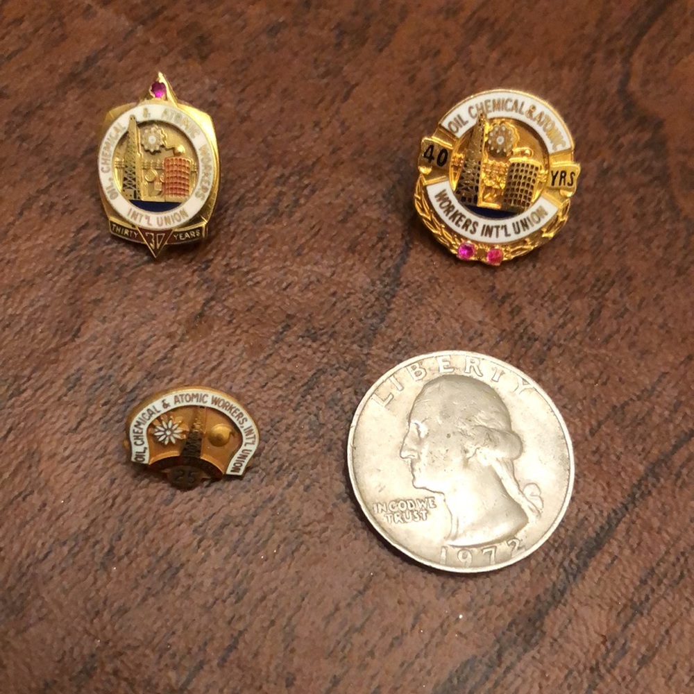 Oil Chemical & Atomic Workers Lapel Pins